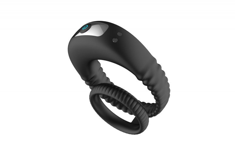 Dual ring vibrating penis ring