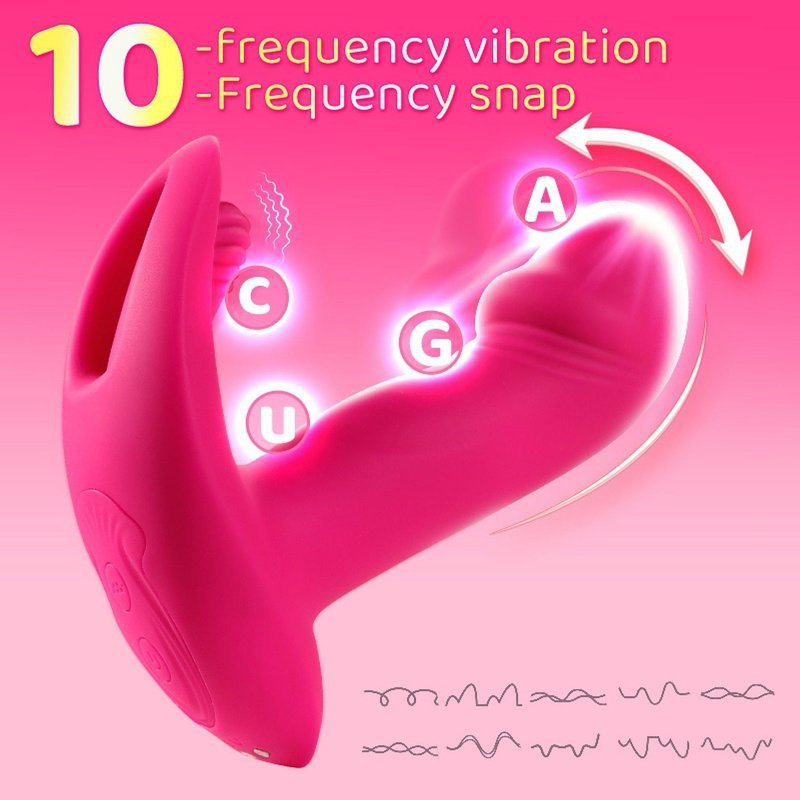 Wibrator do majtek na pilot z lizaniem Flicking wearable vibrator