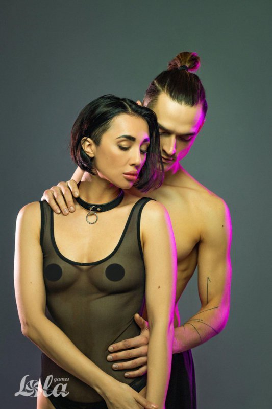 Obroża na szyję wąska z zaczepem Party Cabaret