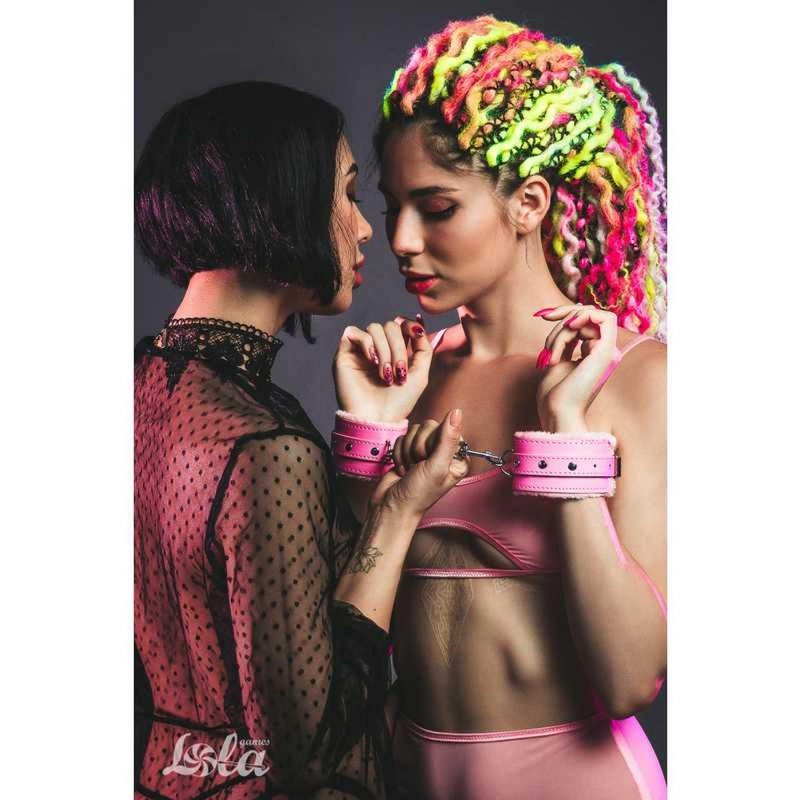 Kajdanki cuffs party hard calm pink