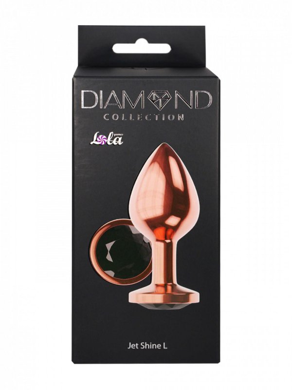 Plug butt plug diamond jet shine l rose gold