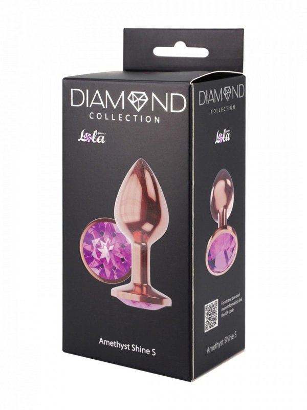Plug butt plug diamond amethyst shine s rose gold