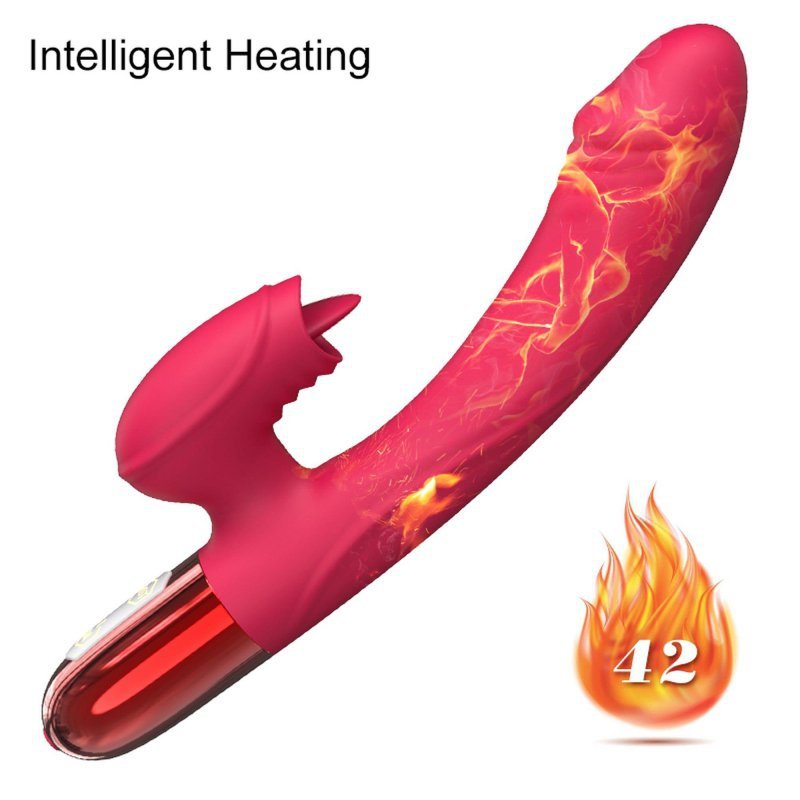 Wibrator silicone vibrator usb, 10 vibration modes, heating