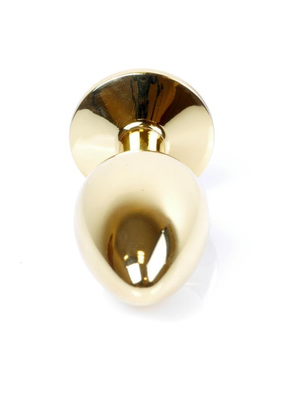 Korek analny z diamentem Jewellery Gold PLUG- Pink