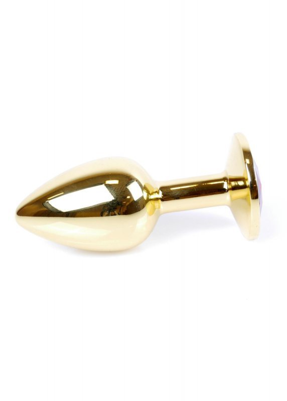 Korek analny z diamentem Jewellery Gold PLUG- Rose