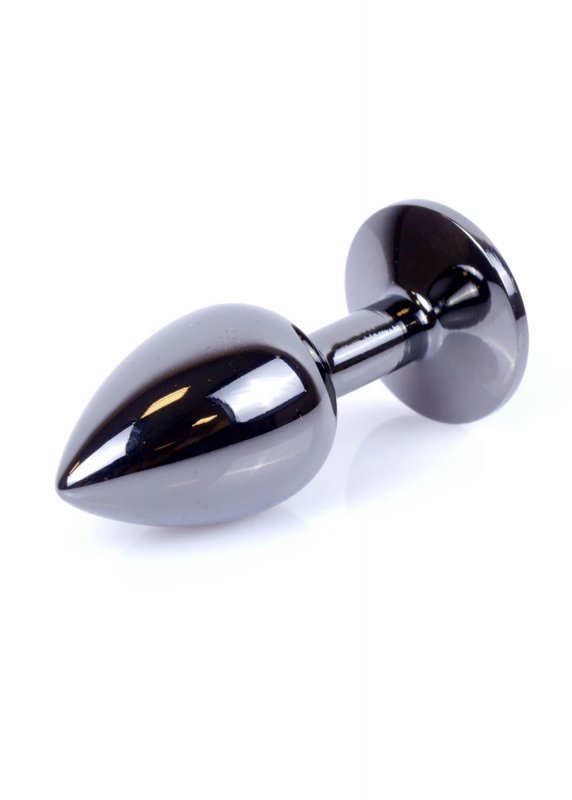 Korek analny z kryształem Jewellery Dark Silver PLUG- Purple