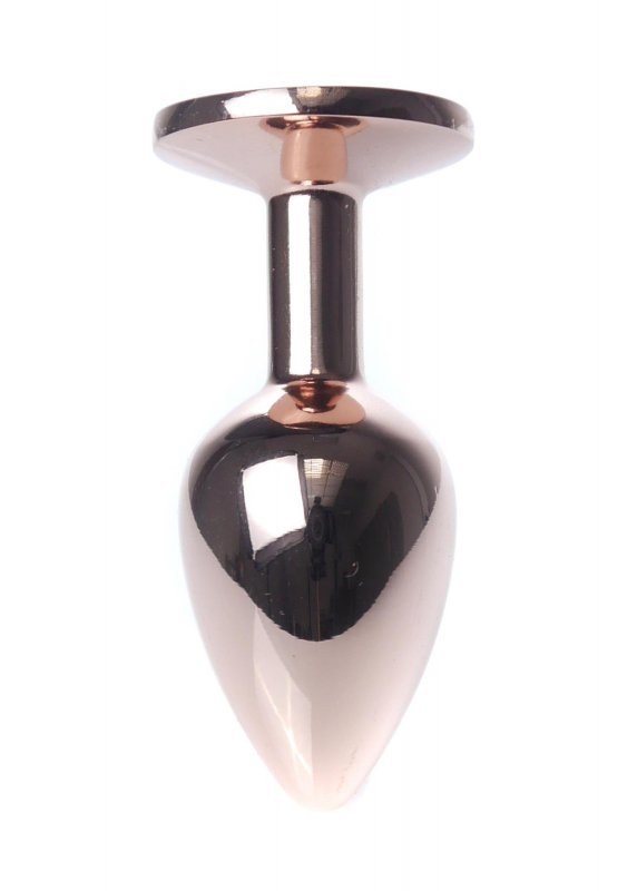 Korek analny z diamentem Jewellery Red Gold PLUG- Pink