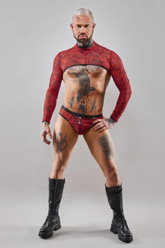 Męskie majtki brazyliany chippendales błyszczące - M