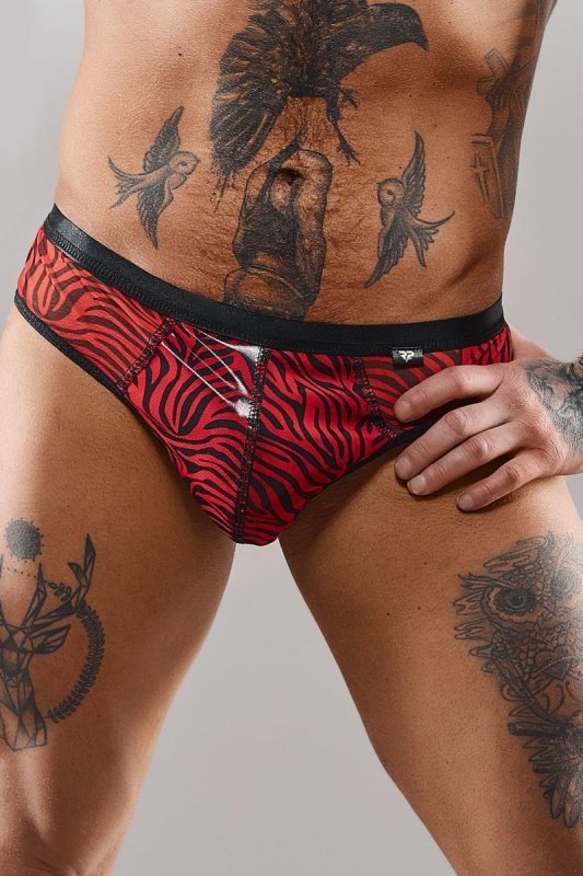 Męskie majtki brazyliany chippendales błyszczące - XL