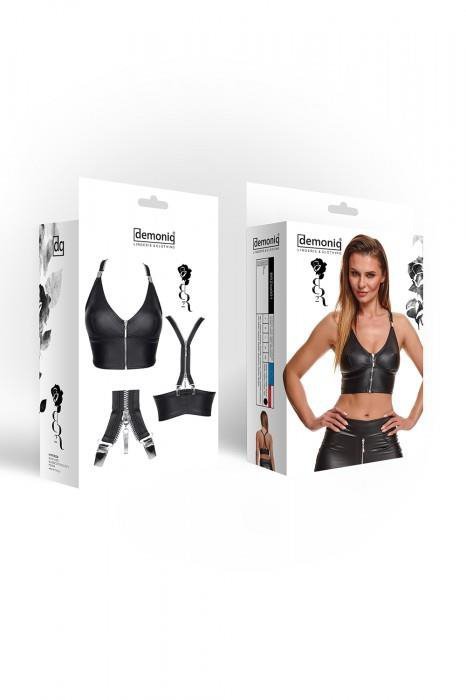 Bielizna - Brzitai001 top czarny rozmiar M