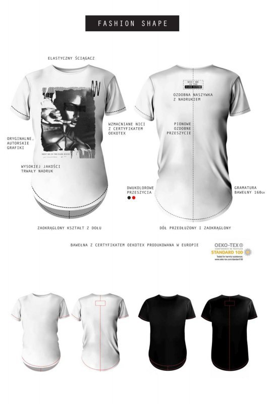 T-shirt men black XL fashion