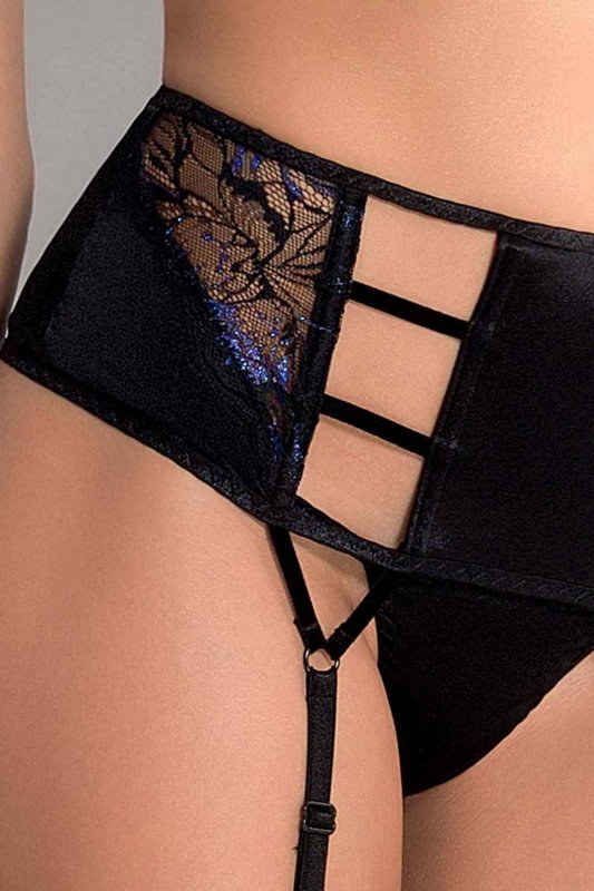 Bielizna Meredith set with open bra black XXL/XXXL - Casmir