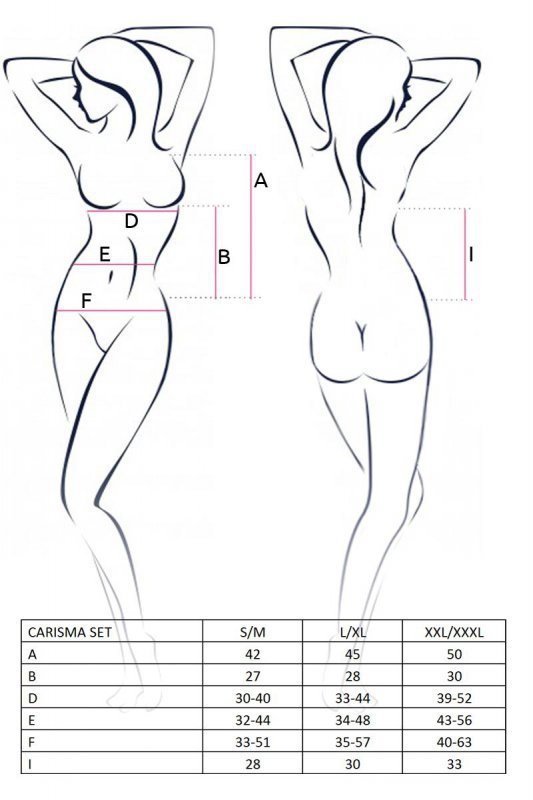 Bielizna Lara body black L/XL - Casmir