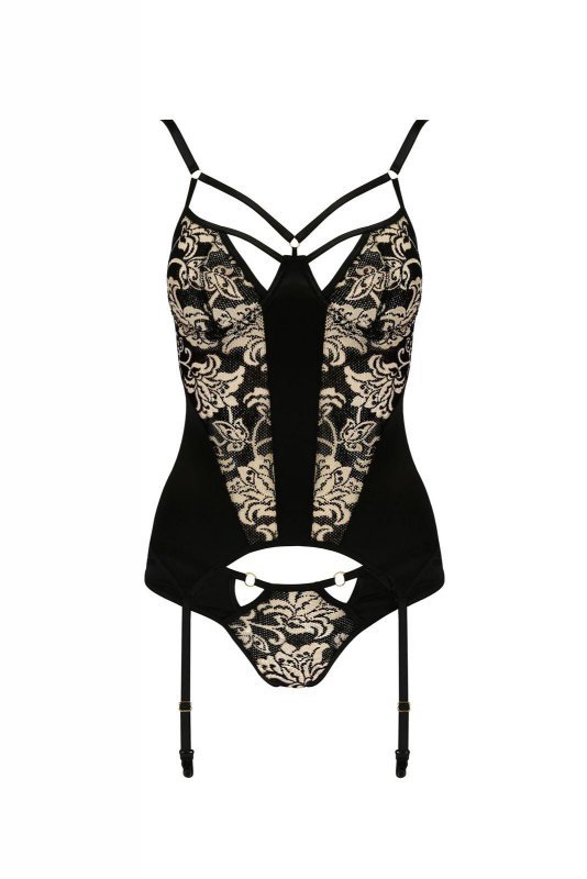 Bielizna Victoria corset black XXL/XXXL - Casmir