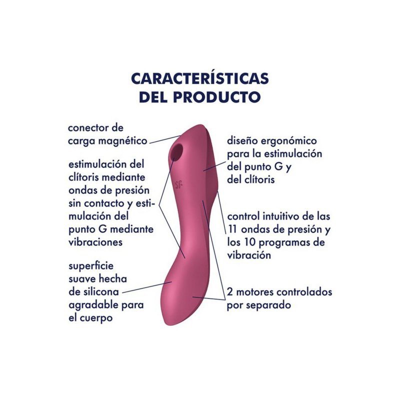 Masażer Satisfyer Curvy Trinity 3 red