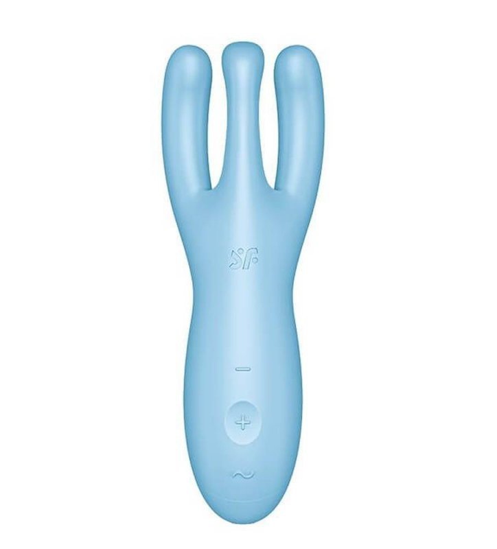 Masażer pochwy i łechtaczki z aplikacją Satisfyer Threesome 4 