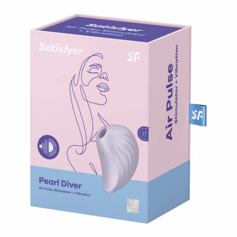 Stymulator ciśnieniowy Satisfyer Pearl Diver fiolet