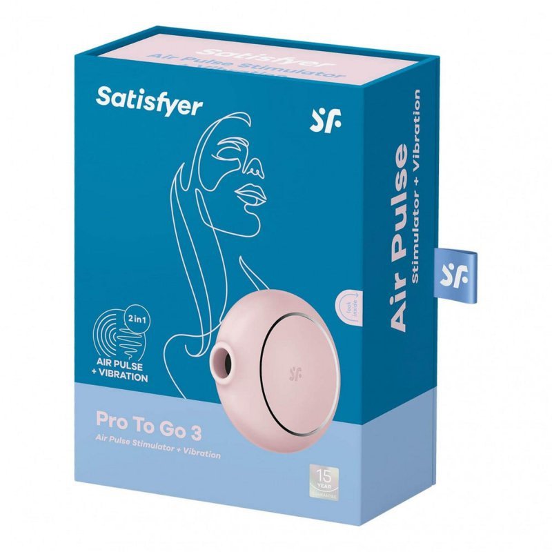Masażer ssący pulsujący Satisfyer Pro To Go 3 różowy
