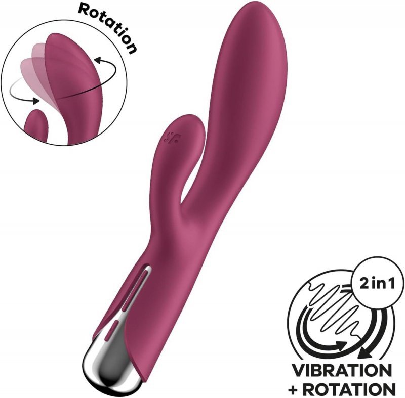 Wibrator damski Satisfyer Spinning Rabbit 1 Red