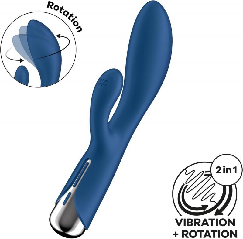 Wibrator damski Satisfyer Spinning Rabbit 1 Blue