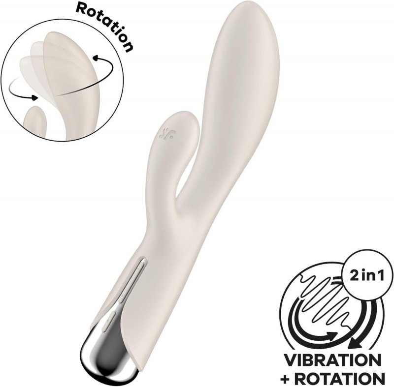 Wibrator damski Satisfyer Spinning Rabbit 1 Beige