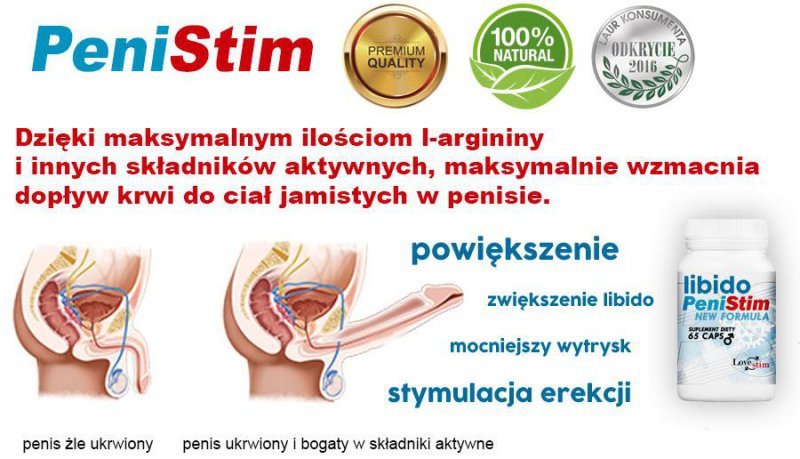 Kapsułki na wzmocnienie erekcji Penistim 65 tabl