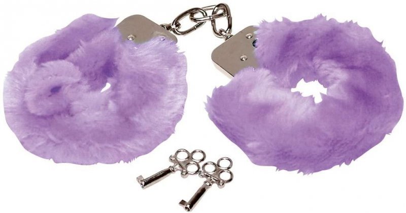 Futerkowe kajdanki Love Cuffs Purple( fioletowe )