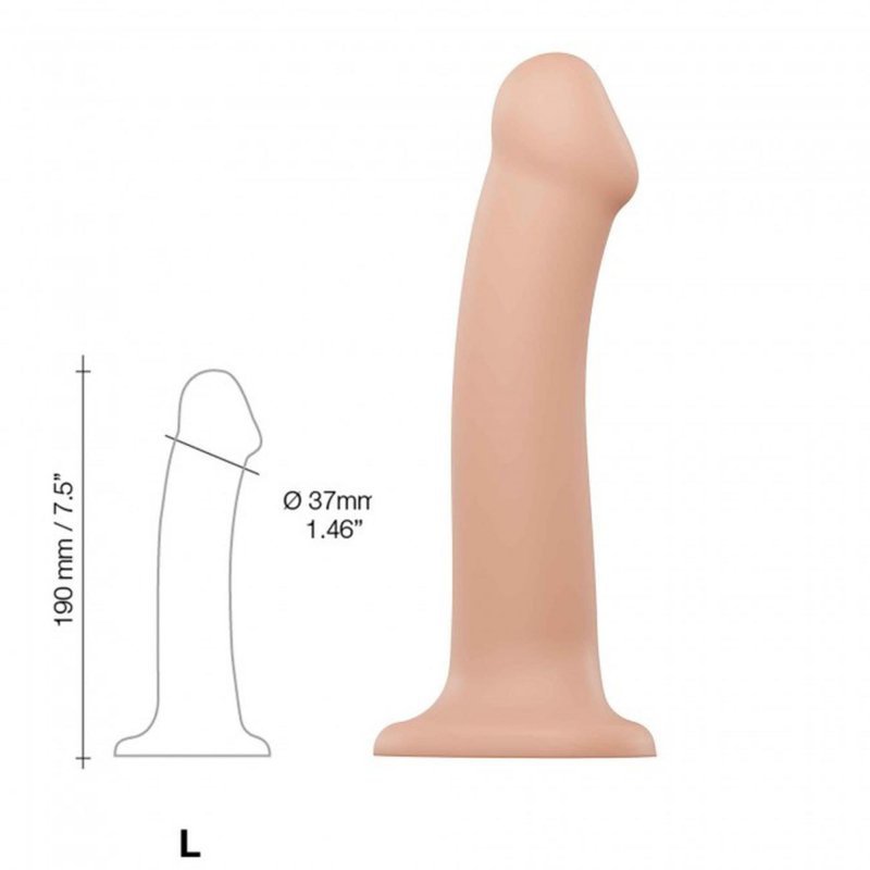 Dildo analne na przyssawce stymulator cielisty 19 cm