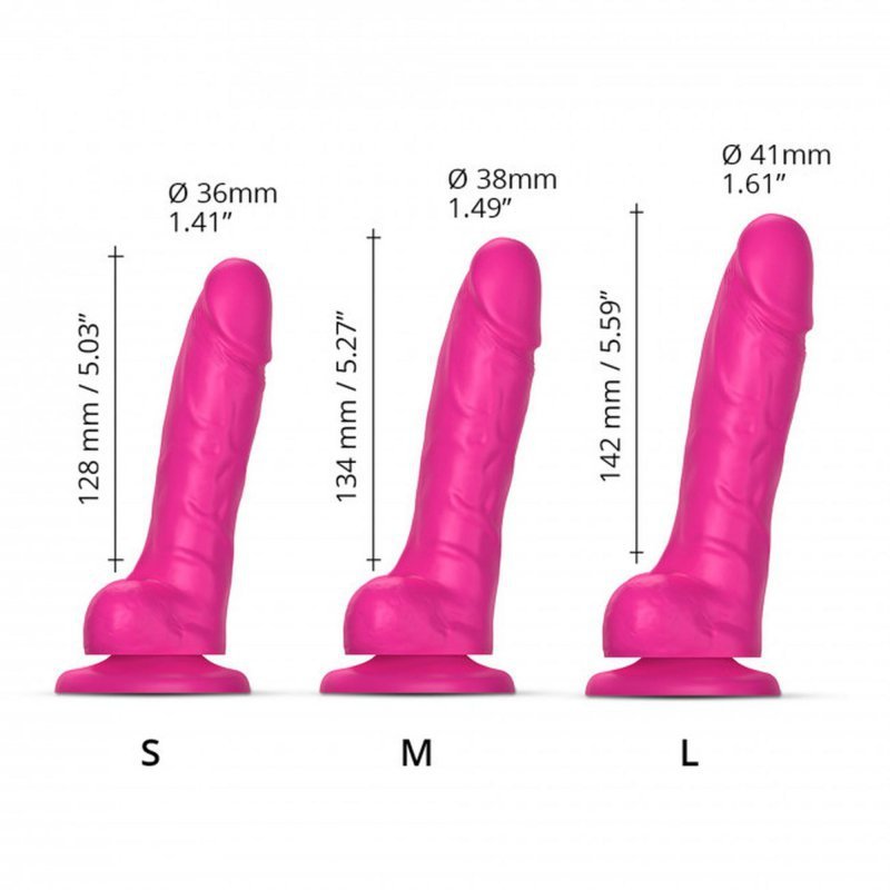 Penis dildo na przyssawce ruchoma skóra 14 cm
