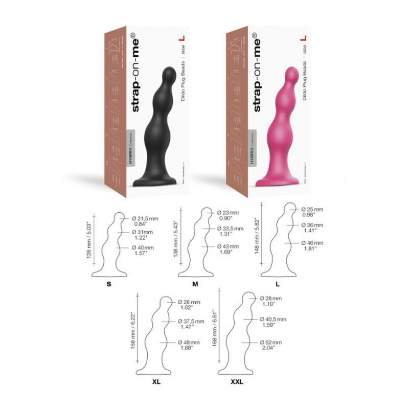 Kulkowe dildo analne na przyssawce korek czarny 12,8 cm