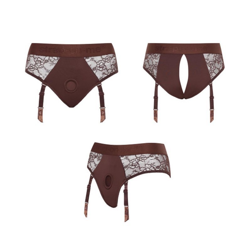 Strapon Harness Lingerie Diva - L - chocolate