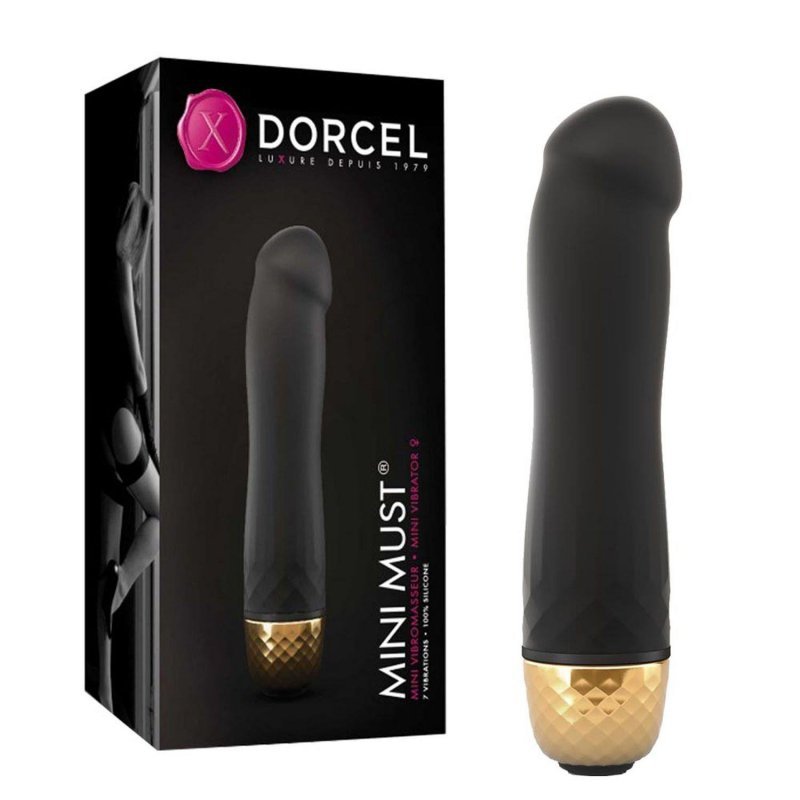 Elegancki mini wibrator kieszonkowy Dorcel Mini Must Gold