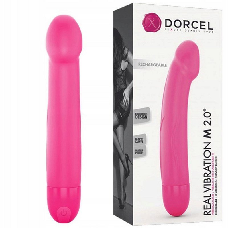 Wibrator naturalny Dorcel Real Vibration M 2.0 różowy 18 cm