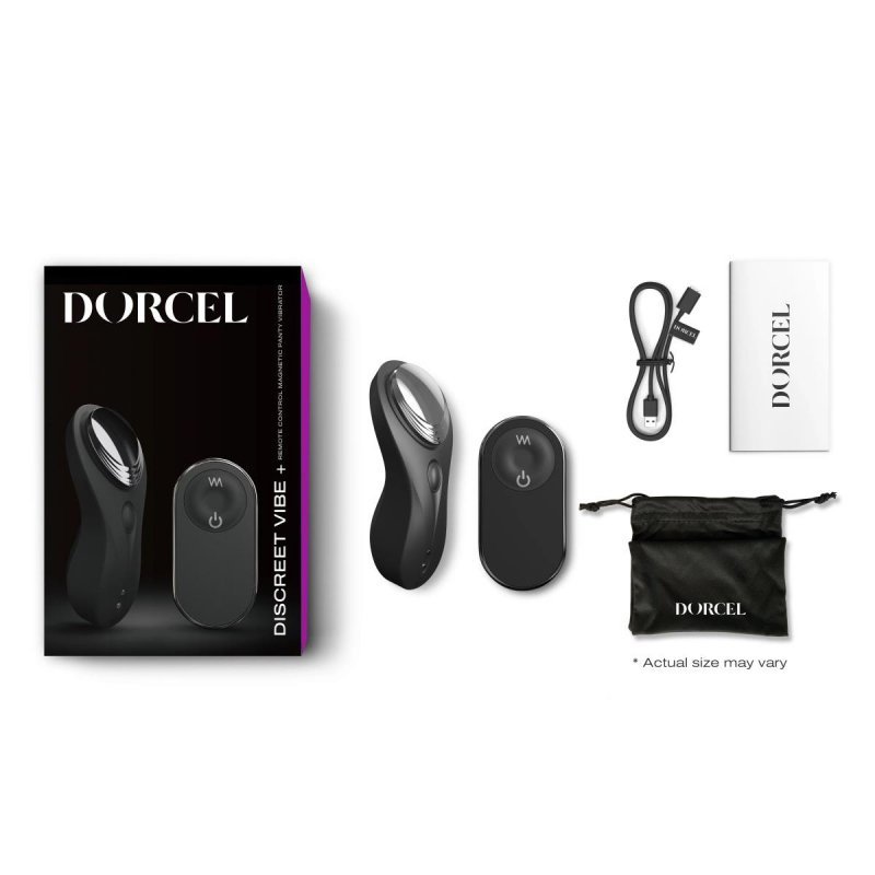 Masażer wibrator do majtek z pilotem DORCEL DISCREET VIBE +