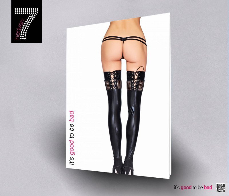 Sexy pończochy z wiązaniami Tobati S/M