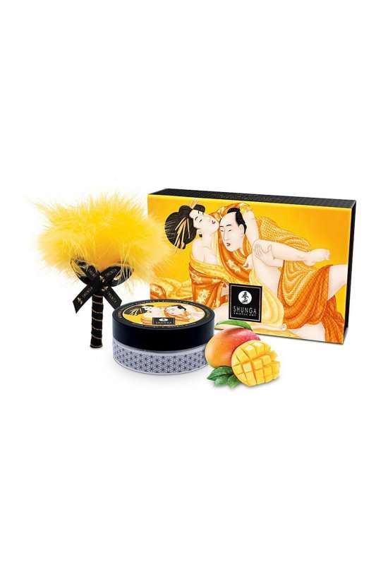 Mango puder do seksu ciała podniecający + piórko Body Powder