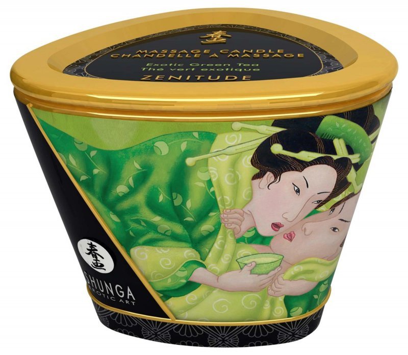 Massage candle exotic green tea