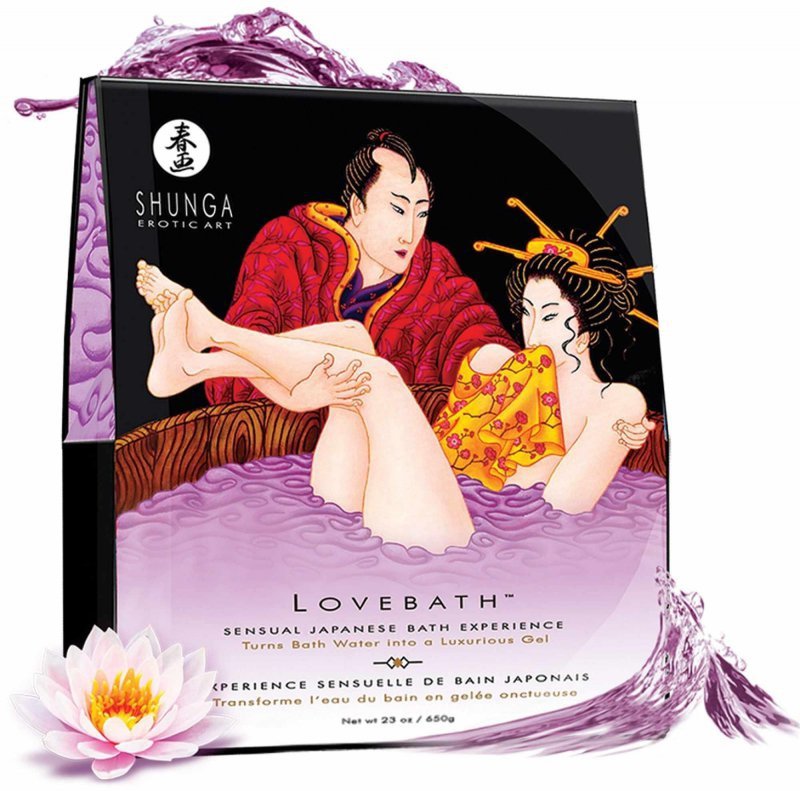 Zestaw do pobudzającej kąpieli Gel Lovebath Lotus Sensuel
