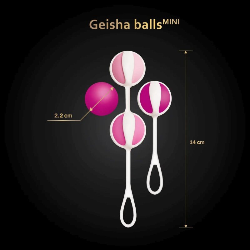 Geisha balls mini - raspberry