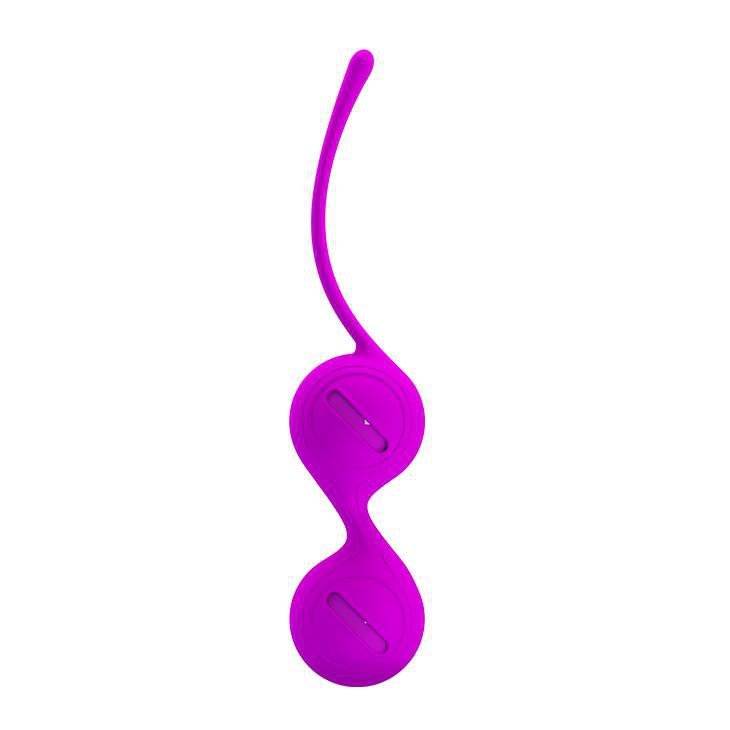 Podwójne kulki gejszy Pretty Love Kegel Tighten Up I fioletowe