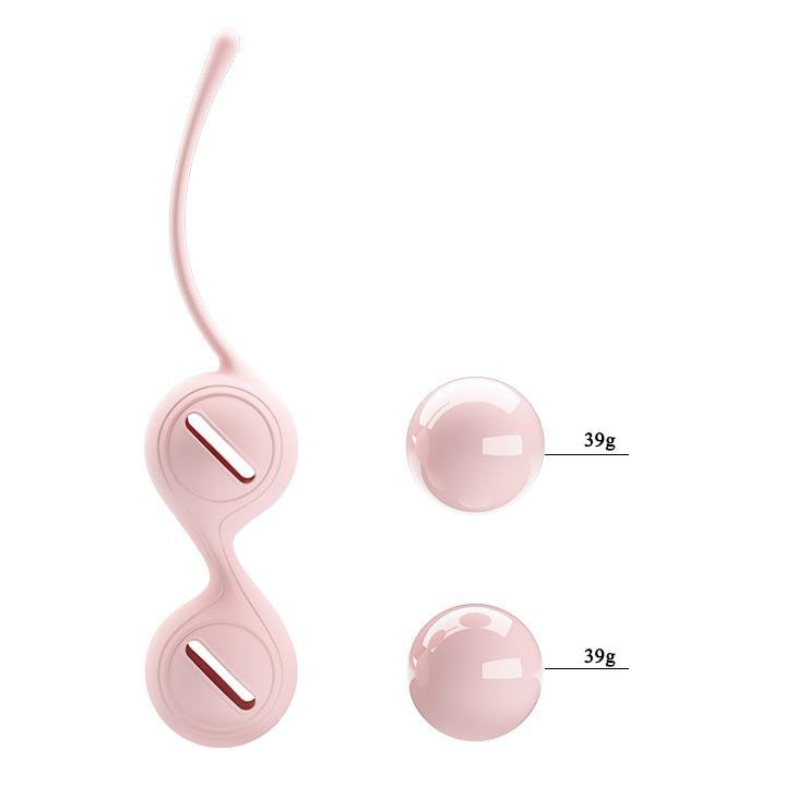 Podwójne kulki gejszy Pretty Love Kegel Tighten Up I liliowe