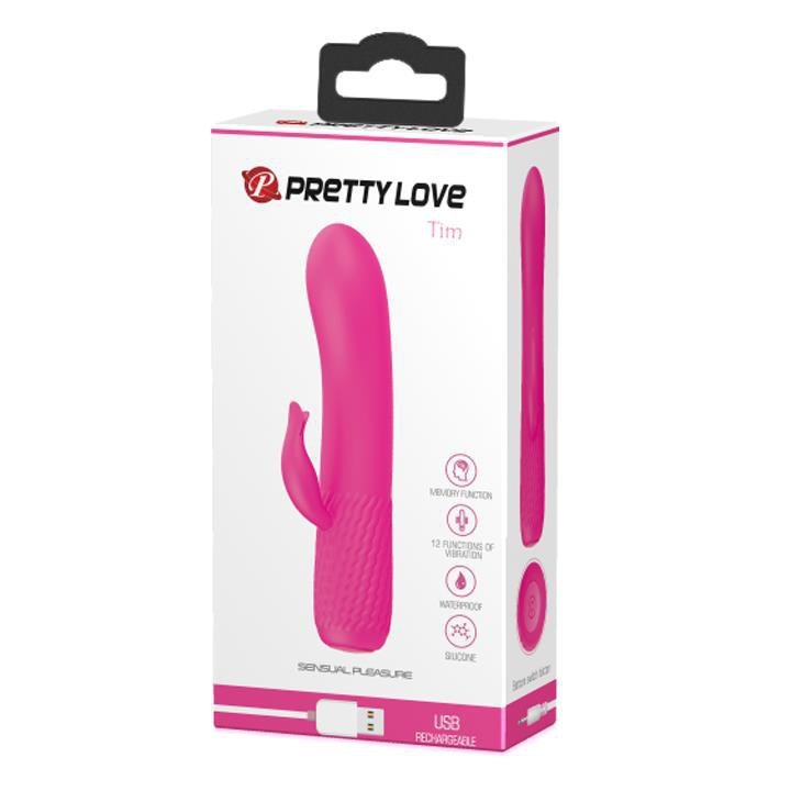 Wibrujący masażer z króliczkiem Pretty Love Tim