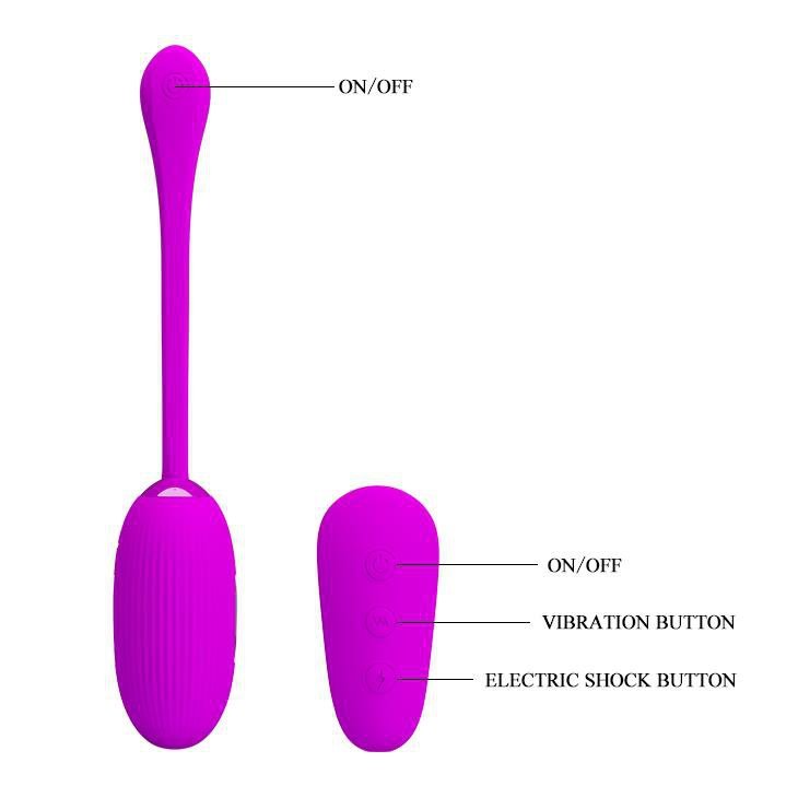 Jajeczko wibrujące sterowane pilotem Pretty Love Shock Fun Egg