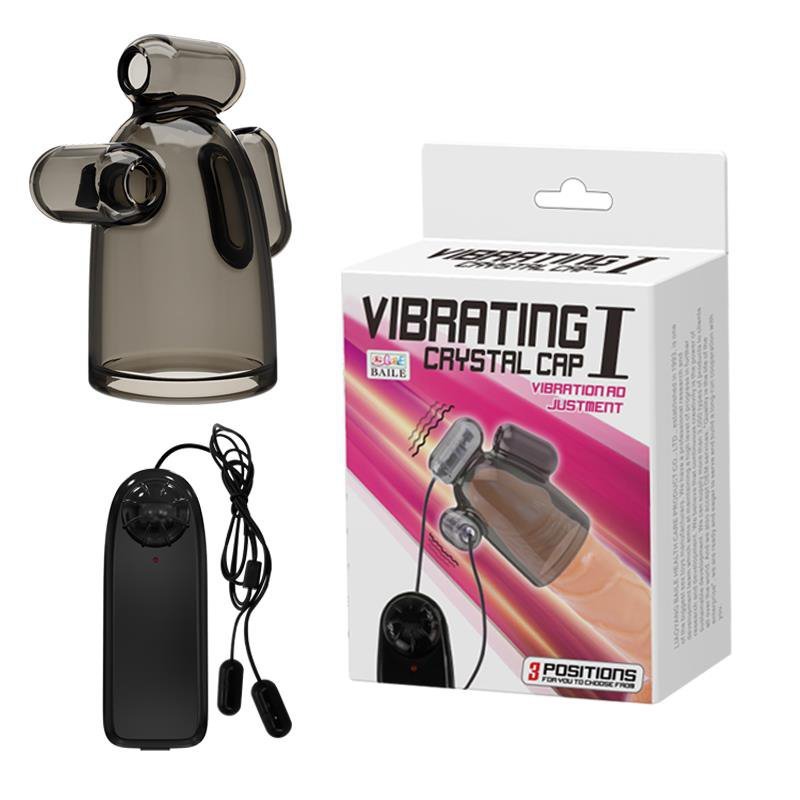 Wibrująca nakładka na penisa Pretty Love Vibrating Cristal Cap