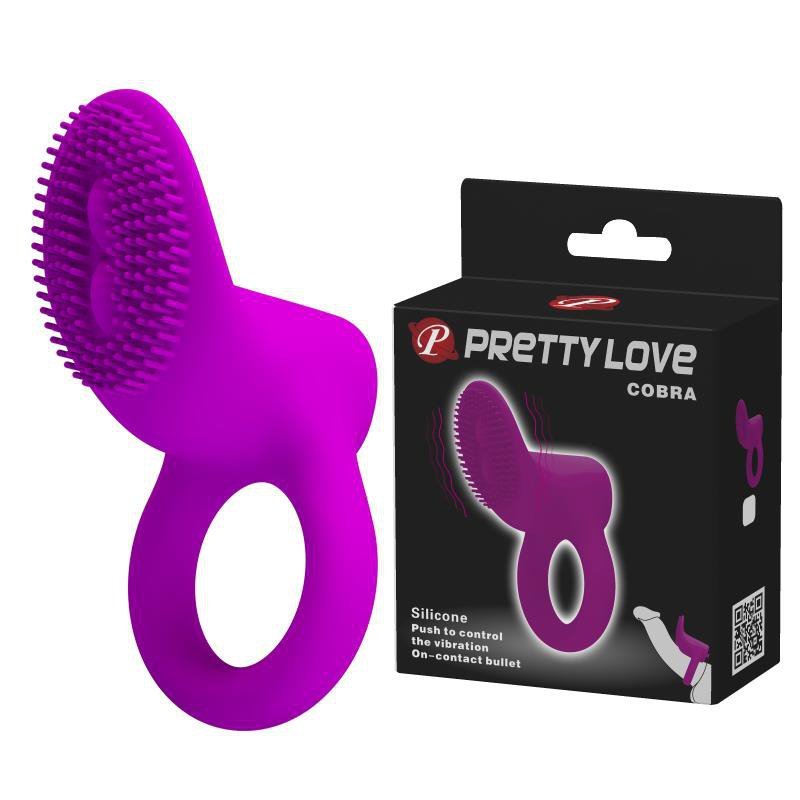 Wibrujący pierścień erekcyjny masażer łechtaczki Pretty Love Cobra