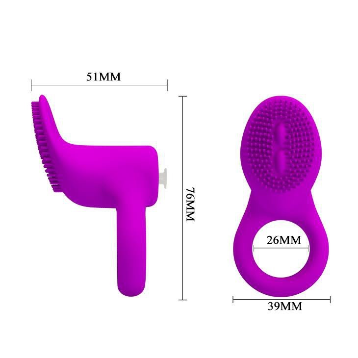 Wibrujący pierścień erekcyjny masażer łechtaczki Pretty Love Cobra