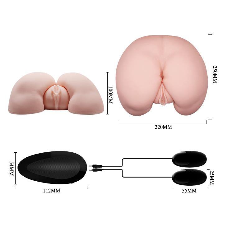 Wibrująca dupcia anal i pochwa tyłeczek 6 funkcji