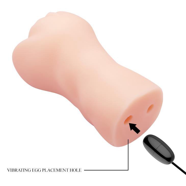 Masturbator z wibracją sztuczna pochwa Crazy Bull Realistic 