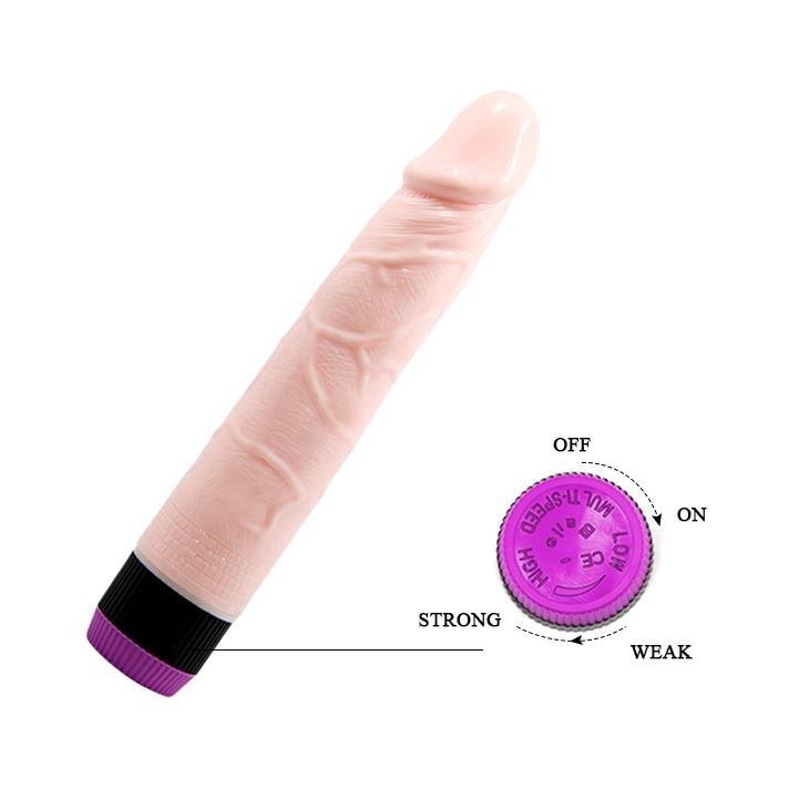 Realistyczny wibrator z żyłami cyber skóra 21,5 cm