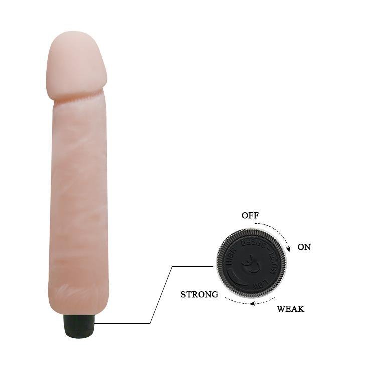 Wibrator jak penis z wyraźnie zarysowaną główką
